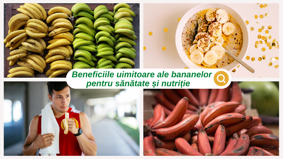 Bananele – ce nu știai despre beneficiile lor