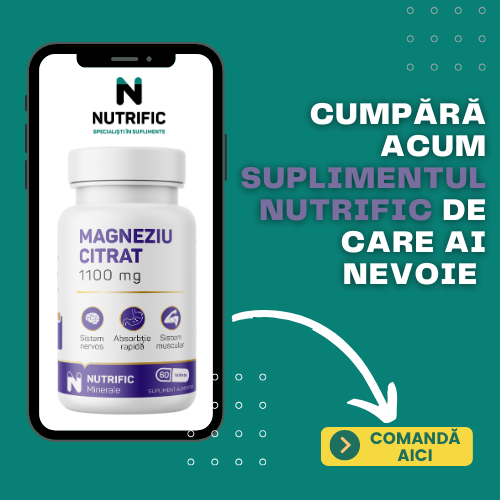 magneziu citrat 1100 mg Nutrific
