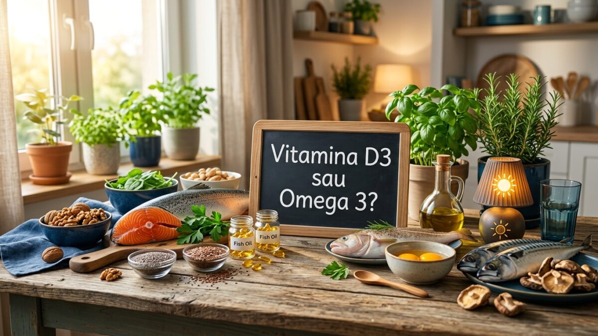 Vitamina D3 vs Omega 3: Care este mai important pentru sănătatea ta după 40 de ani