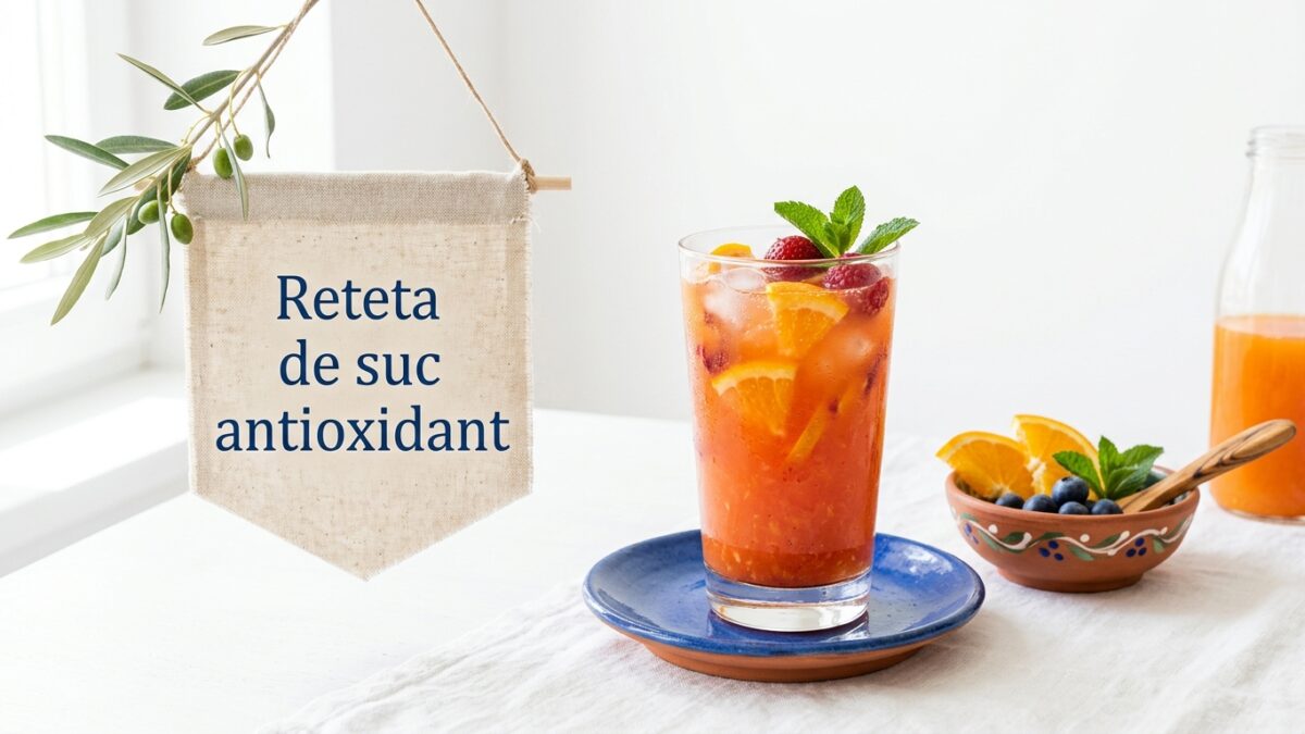 Reteta de suc antioxidant cu Vitamina C pentru zilele caniculare