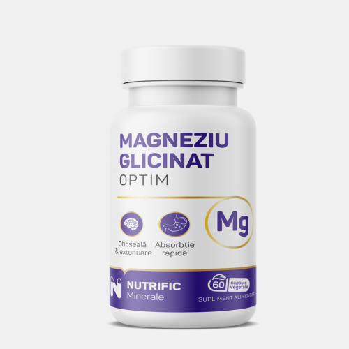Magneziu glicinat, 60 capsule vegetale