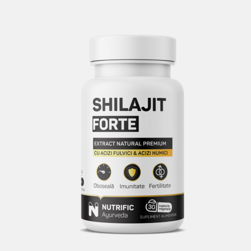 Shilajit forte 600mg, 30 capsule vegetale