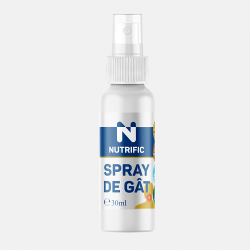 Spray dureri gat cu manuka, propolis, albastru de metilen si uleiuri esentiale, 30ml, nutrific