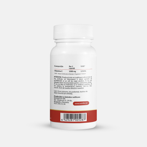 Vitamina C 1000mg, 50 capule XXL